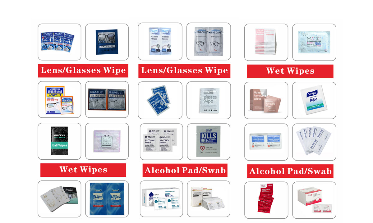 DS400-Horizontal High Speed Alcohol Pad/Swab Making Machine(Max 4 Line)